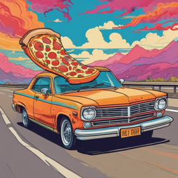 Pizza in the Car