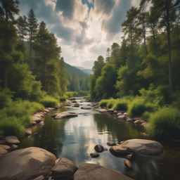 Sunlit River