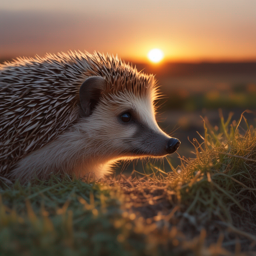 刺猬爱上夕阳