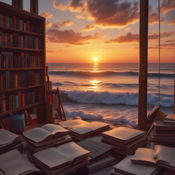 Romance Books and Sunsets